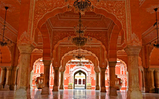interior of the jaipur pink city palace